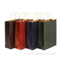 Customized fashion shopping brown kraft paper bags